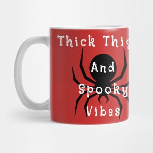 Thick Thighs And Spooky Vibes Halloween Mug